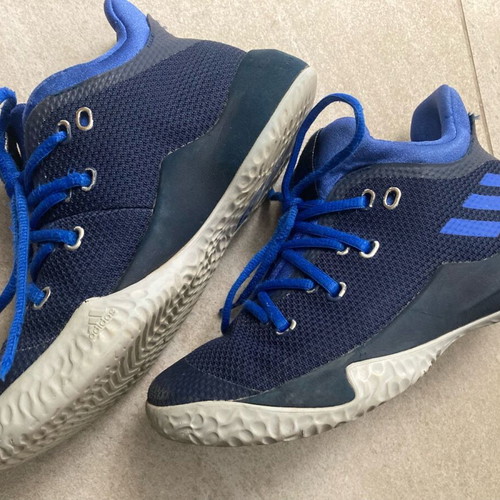 Adidas sports shoes used, blue, sizes 35-36