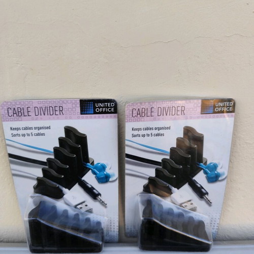 United Office Cable Divider new, set of 2 for cable organization