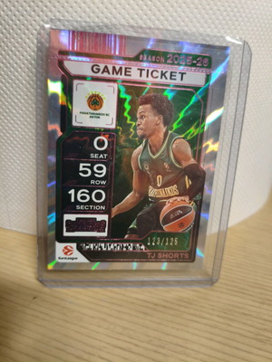 Tj Shorts Game Ticket 123/125 new