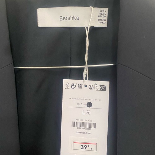 Bershka gray anthracite jacket new, modern