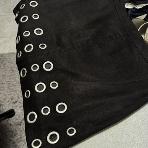 Stradivarius mini skirt, black, size S