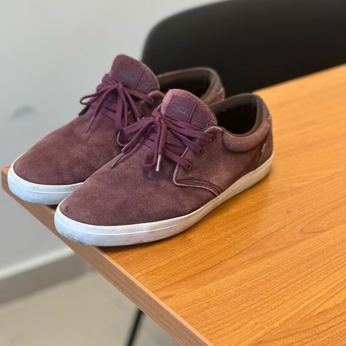 Globe men's shoes used, bordeaux suede size 45