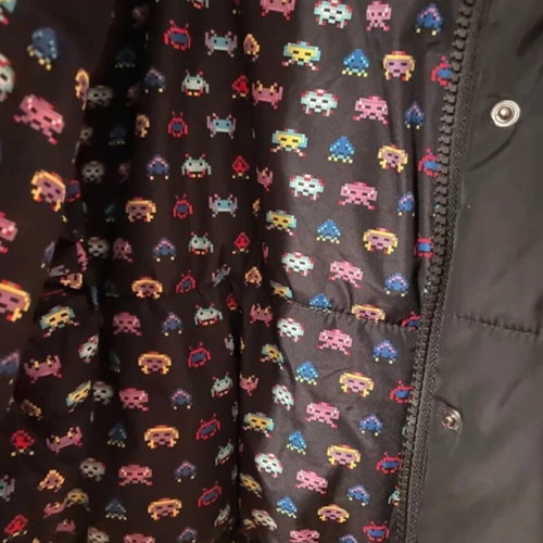 Zara x Space Invaders reversible puffer jacket M like new