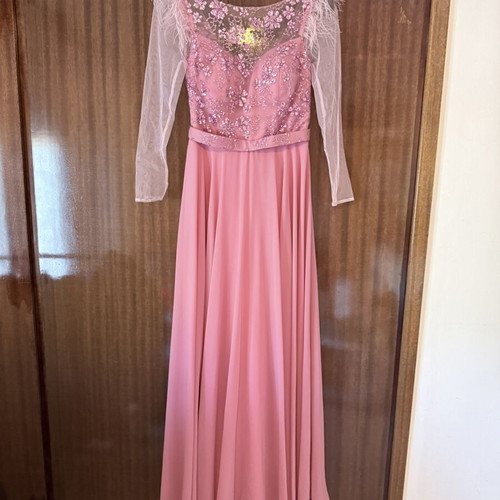 Dress formal pink new, size XS