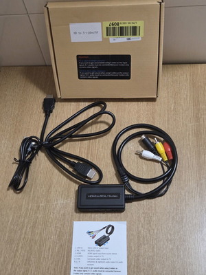 HDMI to S-Video/RCA Converter new, supports 1080p