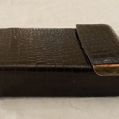 Dermatine tobacco case from 1970s used