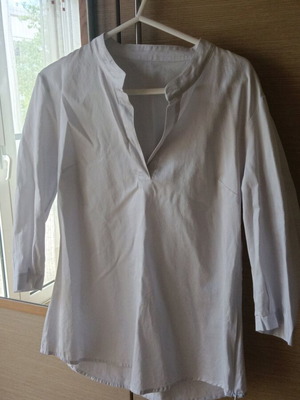 White cotton shirt like new, size L