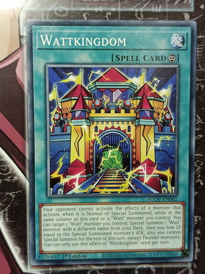 Wattkingdom Yu-Gi-Oh! card like new
