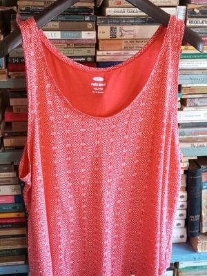 Summer tank top style boho size 2XL like new orange
