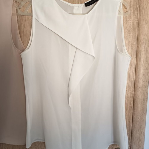 Zara 2 blouses size S like new, white and pink