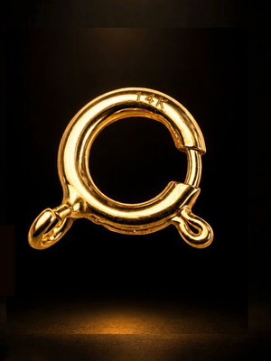 Κούμπωμα 14Κ spring ring 5mm Καινούργιο