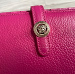 Versace leather wallet like new, pink