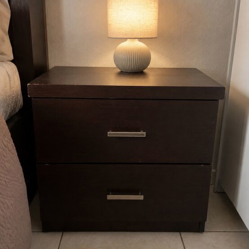 Bedroom furniture set used with mattress and topper