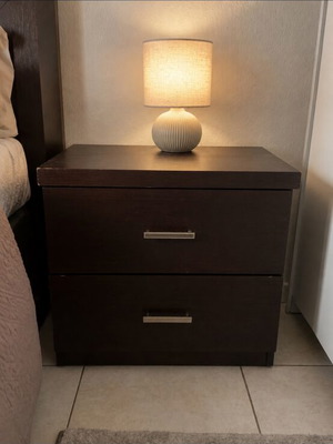 Bedroom furniture set used with mattress and topper