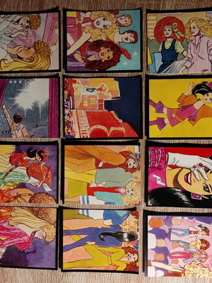 Αυτοκόλλητα και φακελάκια Barbie Rock Star 1986 Panini