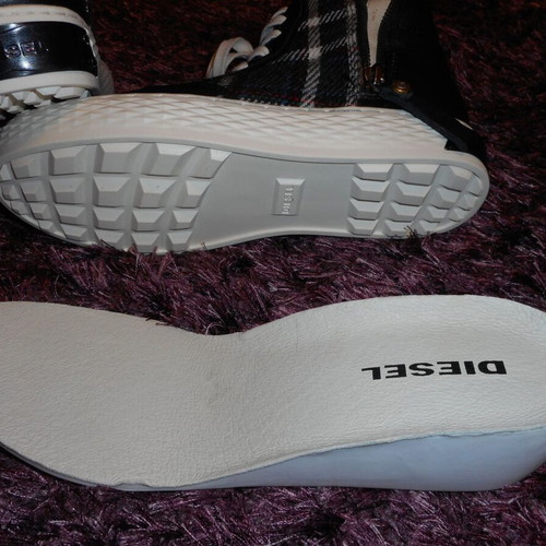 Diesel Jordana sports shoes new, size 39, black and white