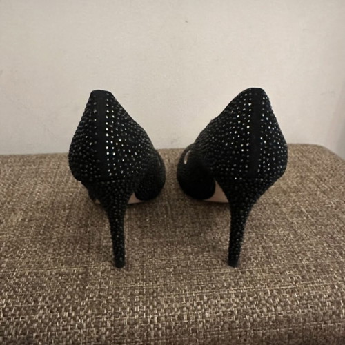 Zara suede pumps size 38 new black and silver