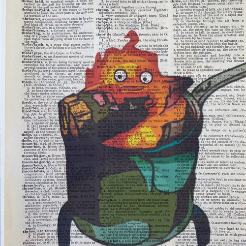 Howl's Moving Castle print on dictionary page new