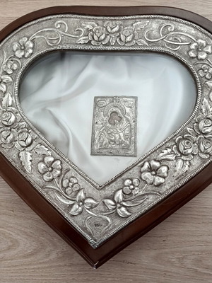 Silver vintage stefanochiki 950 with silver icon inset