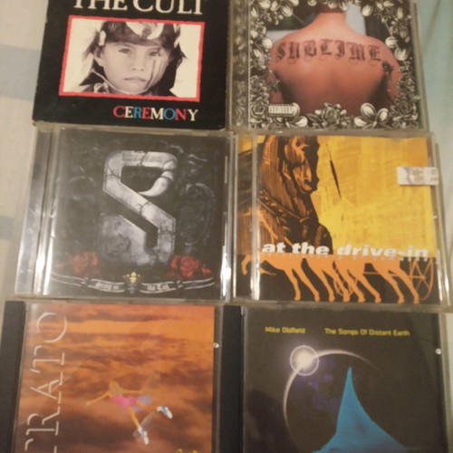 CDs used, many and various, rock genre