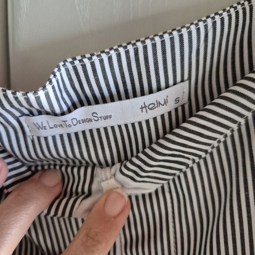Helmi striped pants with built-in belt, like new