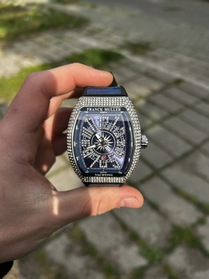 Franck Muller men's watch new, black and blue