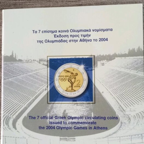Collectible coins new, sealed packaging Olympic Games 2004