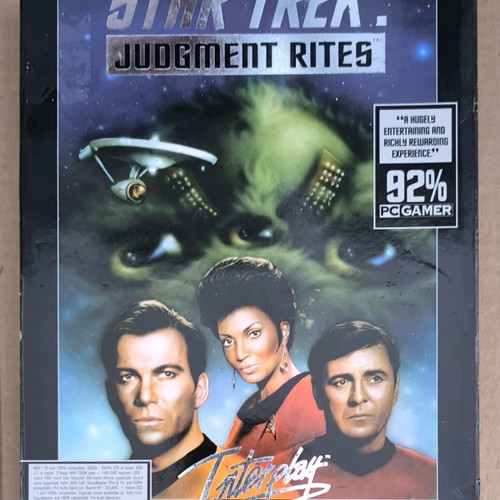 Star Trek Judgment Rites PC like new, complete box
