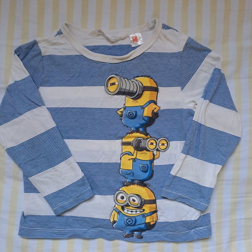 H&M Minions Long-Sleeve Shirt like new, 1.5-2 years