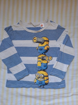 H&M Minions Long-Sleeve Shirt like new, 1.5-2 years