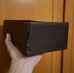 Leatherette tissue box used