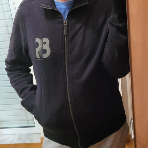 DKNY sweatshirt jacket used, black, size L