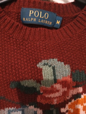 Ralph Lauren pullover used, burgundy color, size S