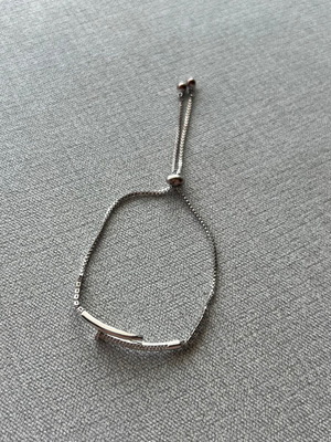 Bracelet used, silver, adjustable