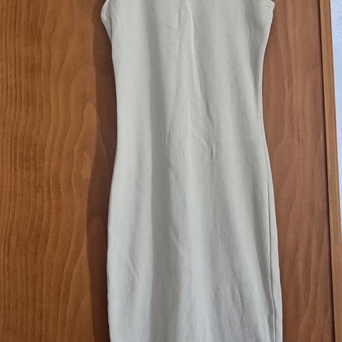 Dress 95% cotton, beige, size S