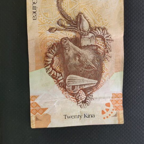 Papua New Guinea 20 Kina banknote used