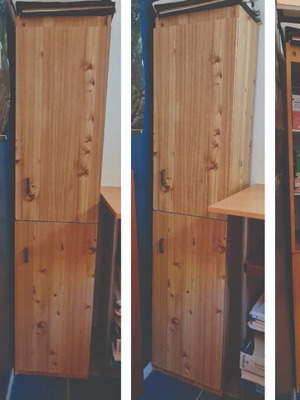 Shoe rack and cabinet set