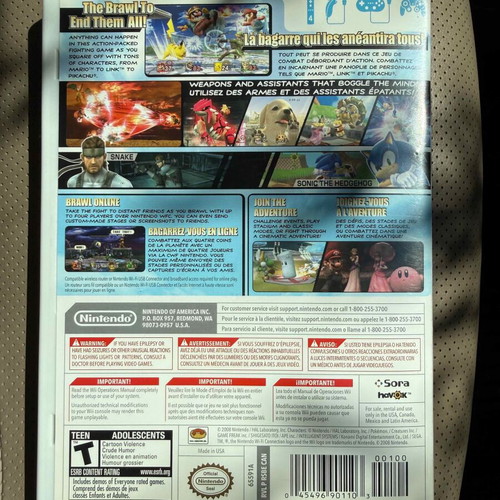 Super Smash Bros. Brawl Nintendo Wii game