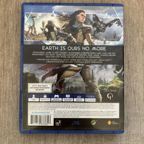 Horizon Zero Dawn PlayStation 4 game