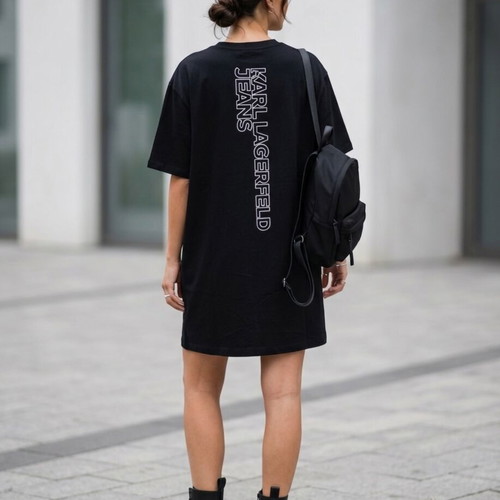 Karl Lagerfeld women's blousedress black, like new, XL