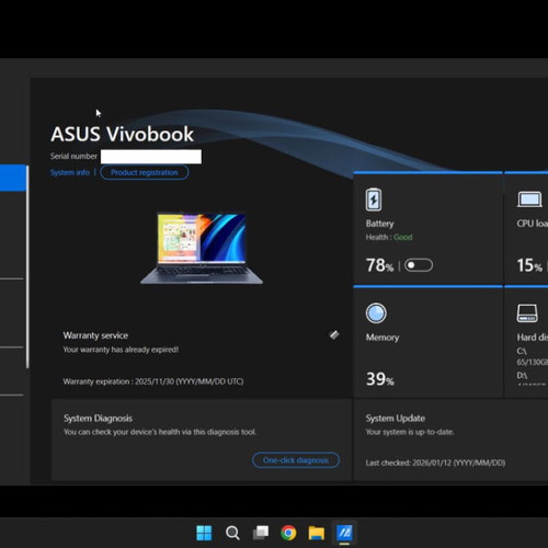Asus VivoBook 15 X1502Z μεταχειρισμένο, Intel i5, 16GB RAM, 512GB SSD