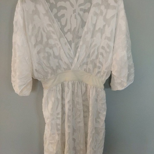Summer mini tunic like new, white, size M