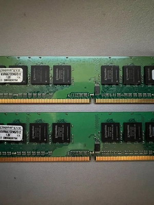 Μνήμη RAM Kingston DDR2 1GB (2x512MB) 667MHz μεταχειρισμένη