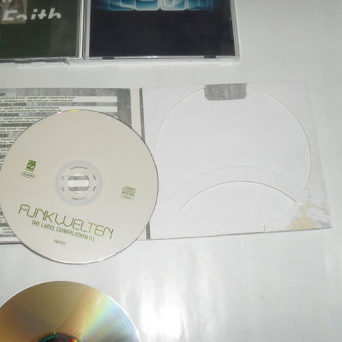 5 original electronic music CDs used with slightly damaged digipaks