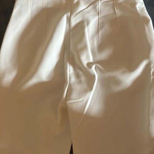 White fabric pants, Zara, size Small