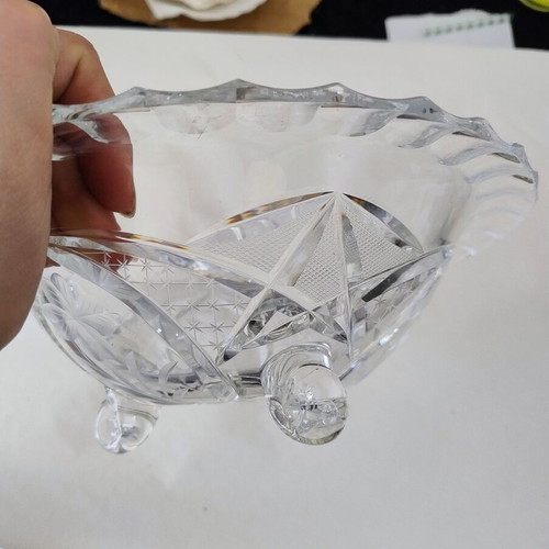 Vintage decorative tripod bowl used