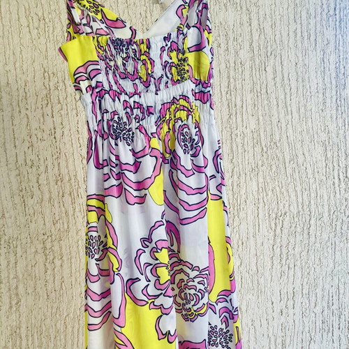 Long dress Doll’s Baby like new, size small, pink and yellow