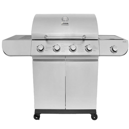Kaiser Gas Grill Profi with 4 Burners and Side Burner 14.5kW