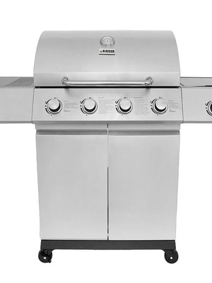 Kaiser Gas Grill Profi with 4 Burners and Side Burner 14.5kW