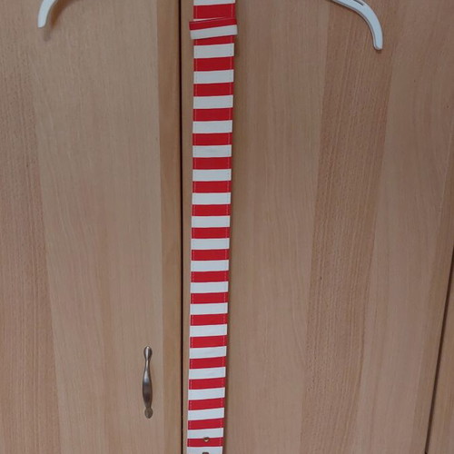 Karavan belt, white and red, size 100